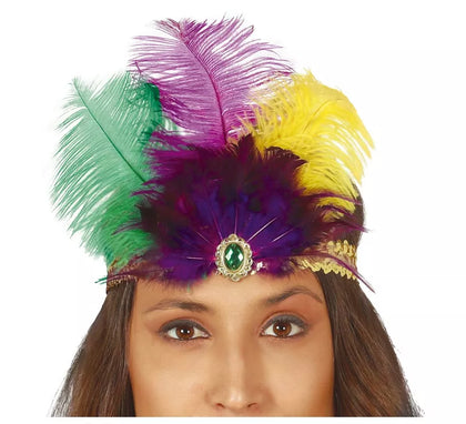 Cinta de Lentejuelas y Plumas