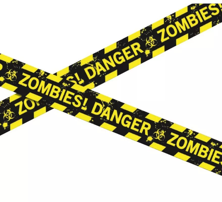 Cinta de policía de peligro Zombie de 600 cm