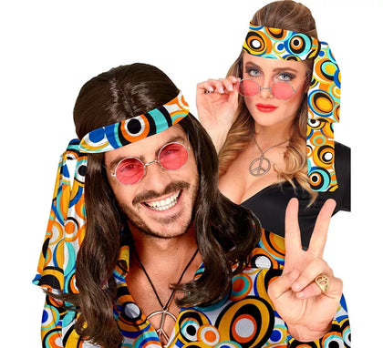 Cinta para la Cabeza Hippie burbujas psicodélicas