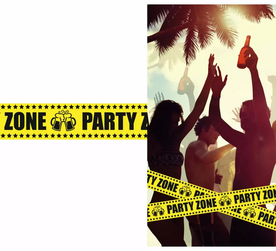 Translation missing: en.Cinta 'Party Zone' de 6 mx12 cm