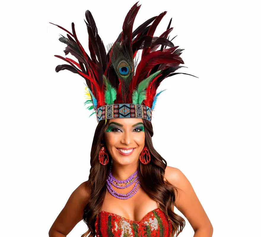 Translation missing: en.Cinta Tribal de Plumas Pavo Real
