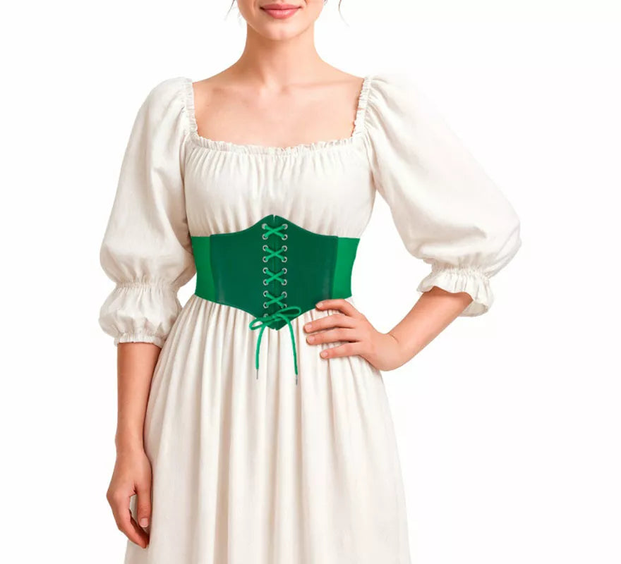 Cinturón de Corset verde para mujer