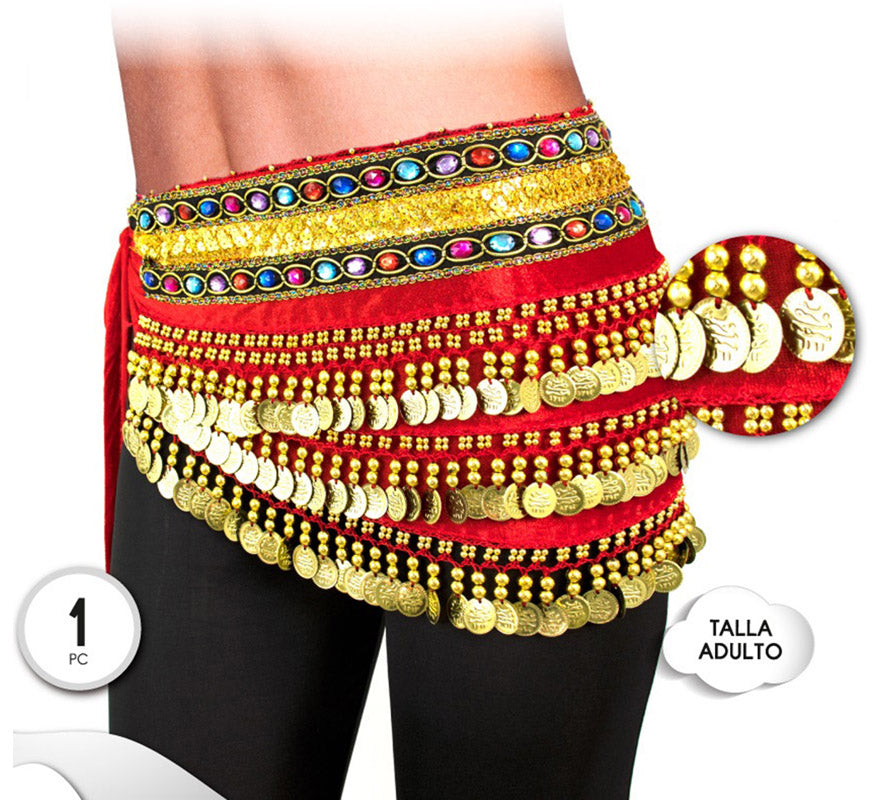 Translation missing: en.Cinturón Pañuelo de Danza Oriental en varios colores para mujer