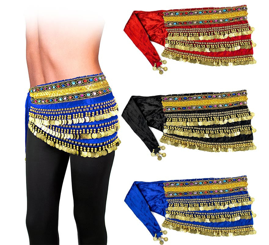 Translation missing: en.Cinturón Pañuelo de Danza Oriental en varios colores para mujer