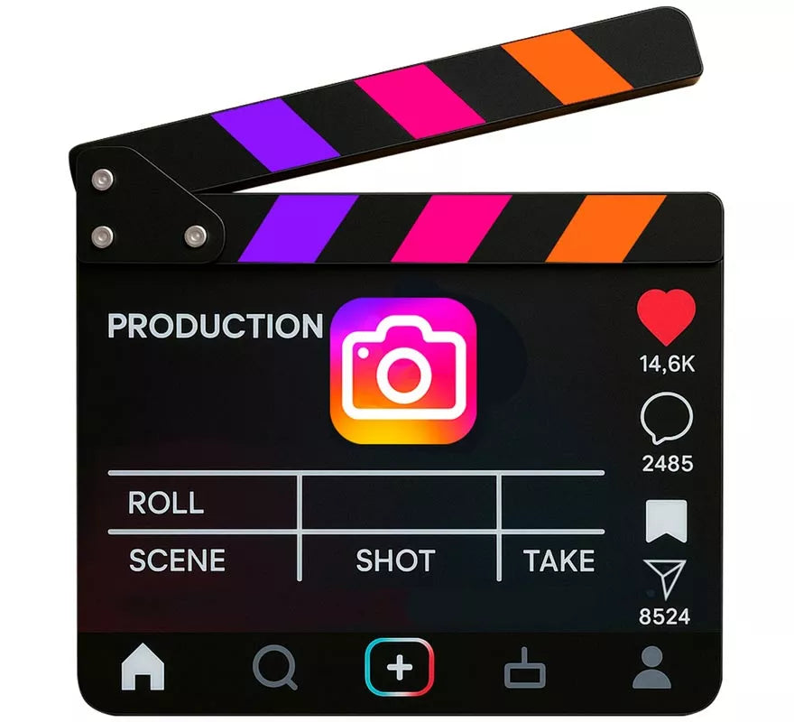 Translation missing: en.Claqueta Instagram de 20,02x19,9 cm