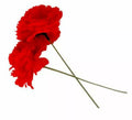 Clavel Sevillana o Chulapa 8 cm con Varilla 18 cm en varios colores