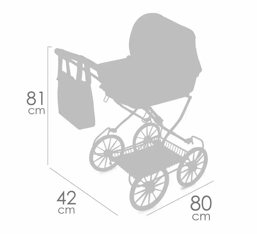 Coche de Muñecas de hasta 48 cm Plegable
