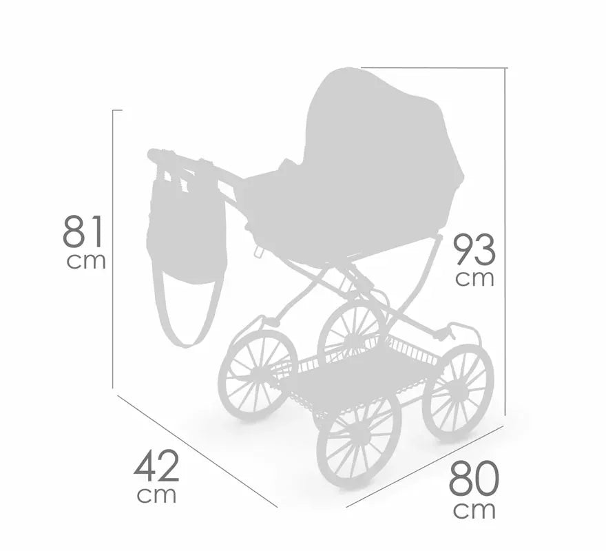 Translation missing: en.Coche de Muñecas de hasta 48 cm Plegable con Bolso