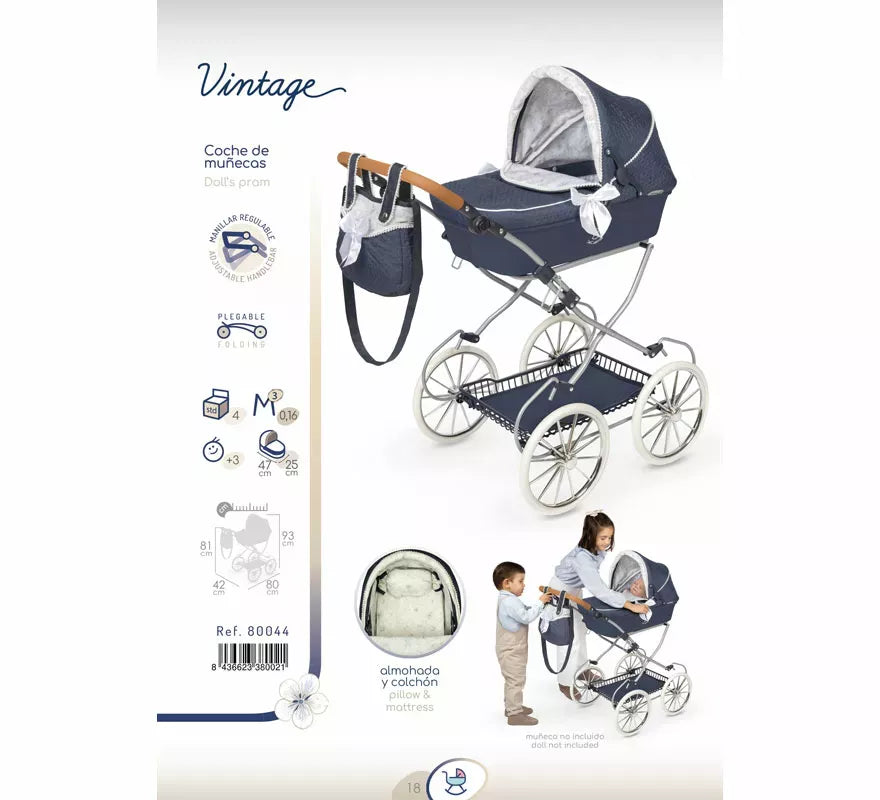 Translation missing: en.Coche de Muñecas de hasta 48 cm Plegable con Bolso