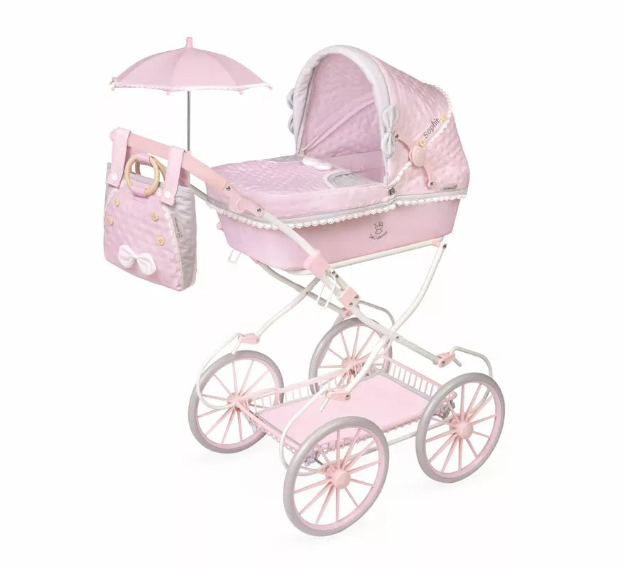 Translation missing: en.Coche de Muñecas de hasta 48 cm Plegable con Sombrilla y Bolso