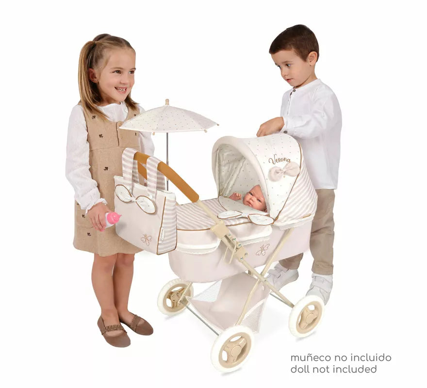 Translation missing: en.Coche de Muñecas de hasta 48 cm Plegable con Sombrilla y Bolso