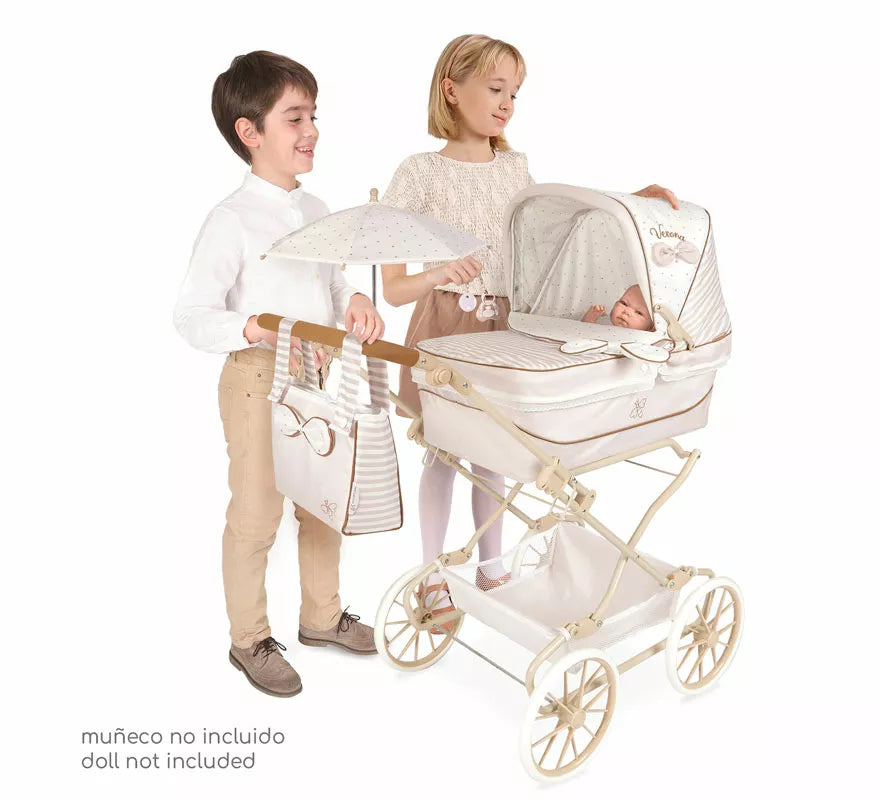 Translation missing: en.Coche Reborn de hasta 55 cm Plegable con Sombrilla y Bolso