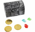 Cofre Pirata con Tesoro de 10x7x6 cm