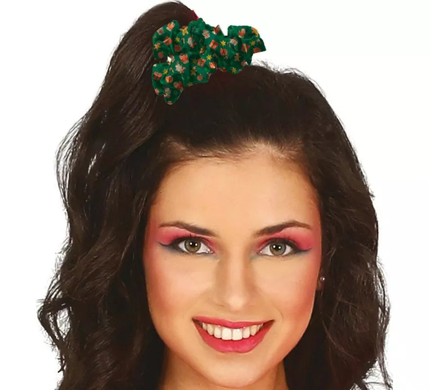 Coletero Navideño verde con figuras