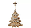 Colgante Árbol de Madera Plata de 12 cms