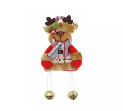 Colgante Árbol de Navidad de Muñeco Reno vestido de 19x16 cm