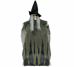 Witch Pendant with Hair and Fabric 40 cm