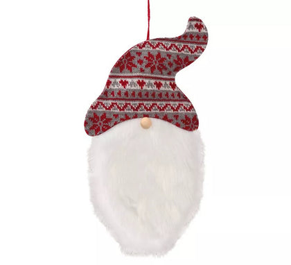 Colgante Cabeza Noel con Gorro de 32 cms
