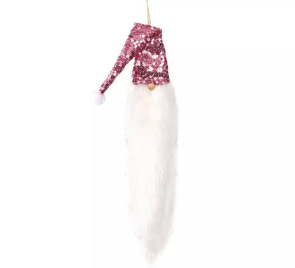 Colgante Cabeza Papá Noel con extra Barba de 41 cms