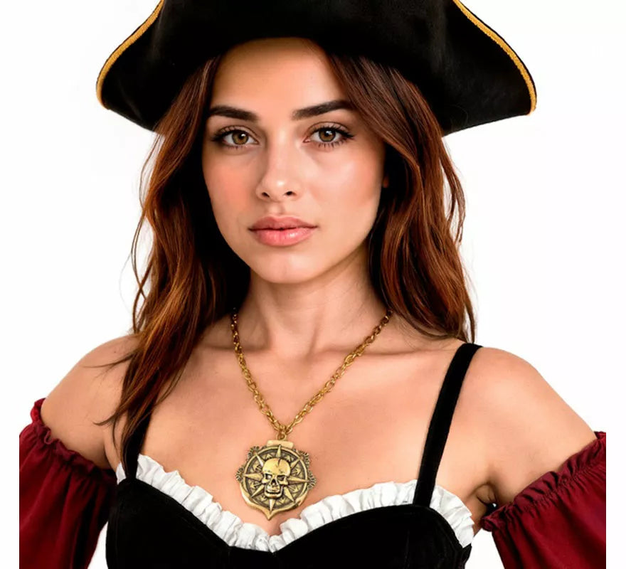 Translation missing: en.Colgante Calavera dorado de Pirata