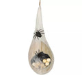 Colgante con Huevos de Araña con Telaraña y Luz de 40 cm