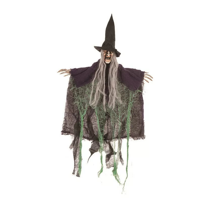 Translation missing: en.Colgante de Bruja con Hilos Verde de 50 cm