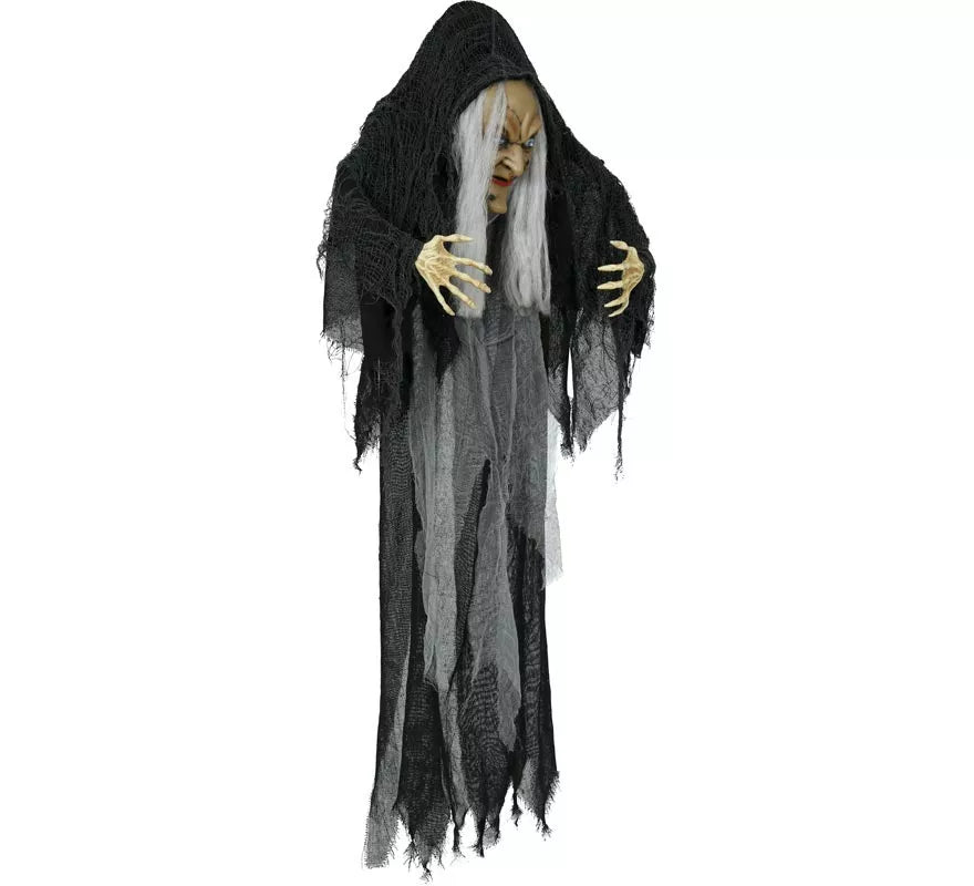 Colgante de Bruja de con Luz de Sonido y Movimiento de 120 cm
