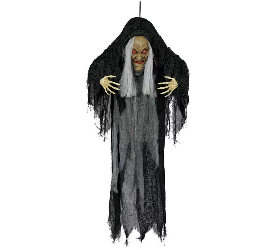 Colgante de Bruja de con Luz de Sonido y Movimiento de 120 cm