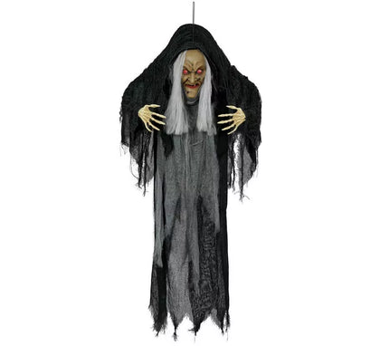Colgante de Bruja de con Luz de Sonido y Movimiento de 120 cm
