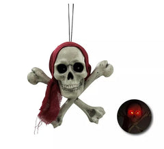 Death skull pendant with light 27x29 cm