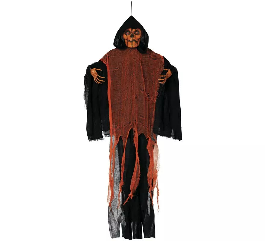 Translation missing: en.Colgante de Calavera naranja con Luz, Sonido y Movimiento 130 cm
