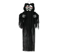 Colgante de Doble Calavera de con Luz y Sonido de 170 cm