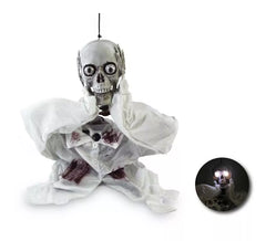 44cm Light, Sound and Movement Head-Ripping Skeleton Pendant