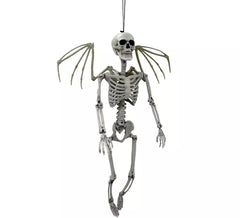 White Skeleton Pendant with Wings 90cm