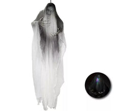White Skeleton Pendant with Light 190x158 cm