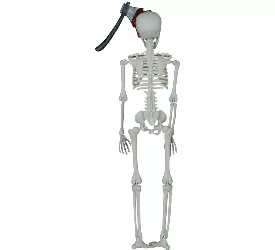 Colgante de Esqueleto con Hacha de 40 cm