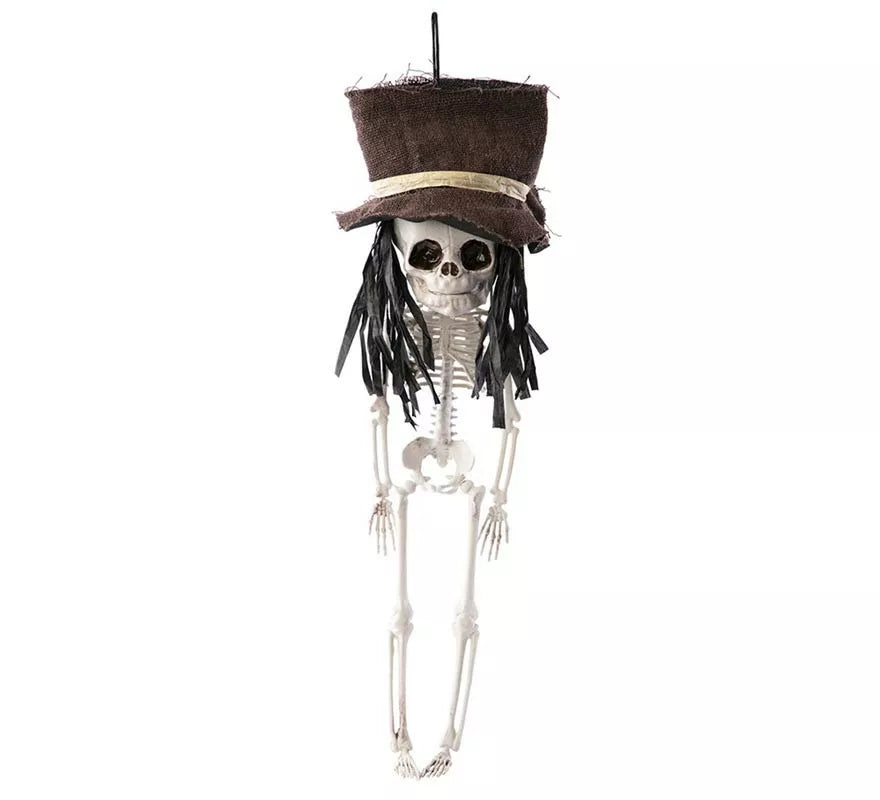 Translation missing: en.Colgante de Esqueleto con sombrero de 15x12x49 cm