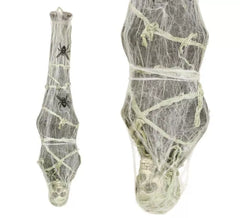 Spider Web Skeleton Pendant with Light 120 Cm