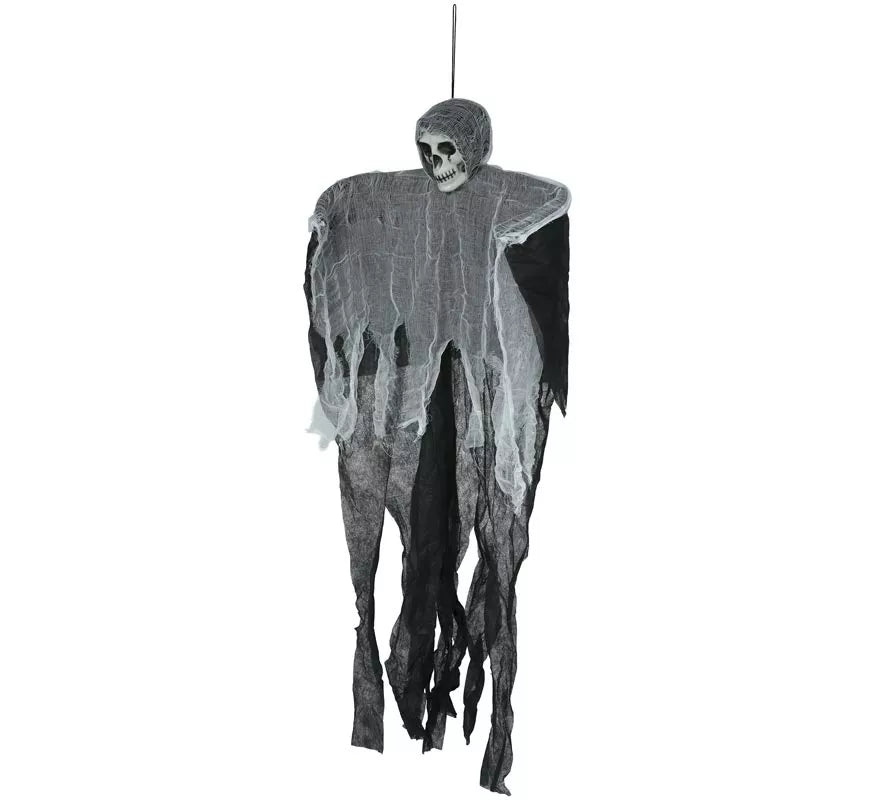 Colgante de Esqueleto negro y blanco de 90 cm