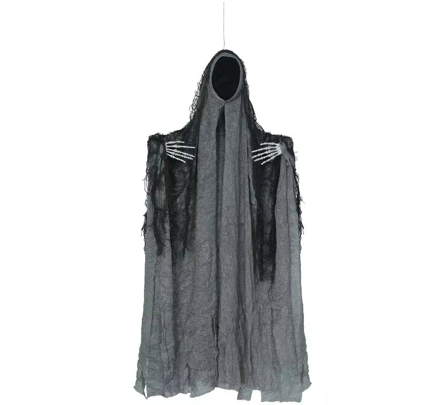 Colgante de Fantasma gris con Túnica de 50 cm