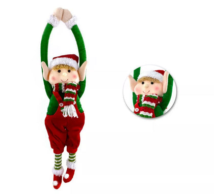 Colgante de Muñeco Elfo Sonriente de 58 cm