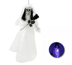 White Dead Bride Pendant with Light 85cm