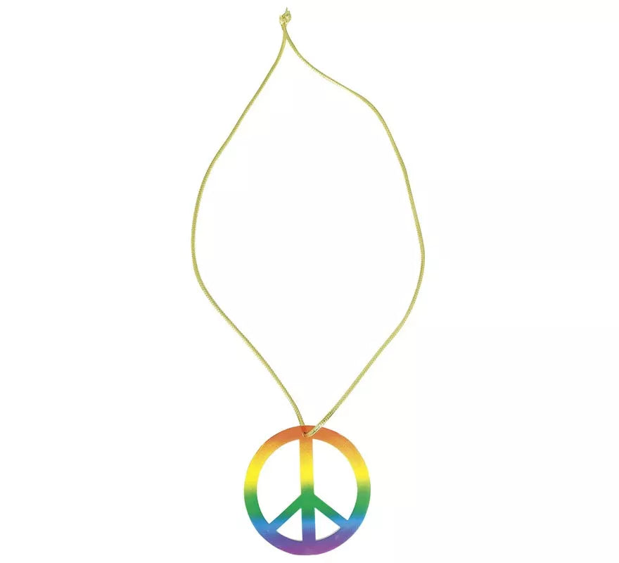 Colgante de Paz Hippie multicolor