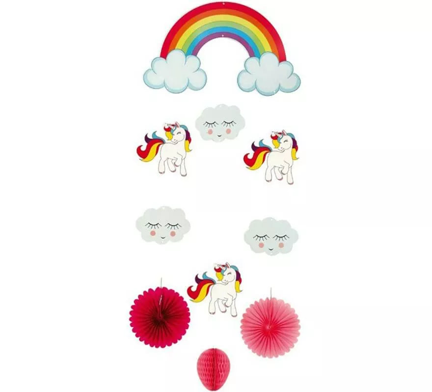 Translation missing: en.Colgante de Unicornios con Nubes de 40x72 cm