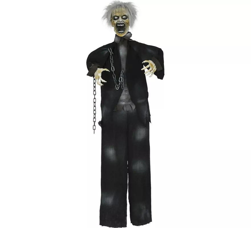 Colgante de Zombie con Luz de Sonido y Movimiento de 170 cm
