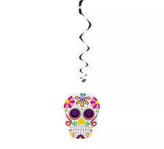 Catrina Skull Spiral Pendant