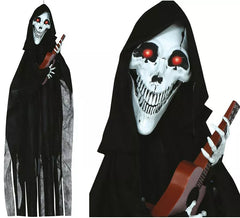 Skeleton Pendant with Guitar with Light, Sound and Movement 120 cm