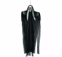 Skeleton Pendant with Long Hair Light, Sound and Movement of 105 cm