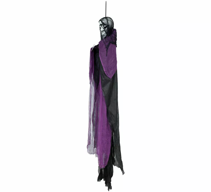 Colgante Esqueleto lila con Luz de 230 cm