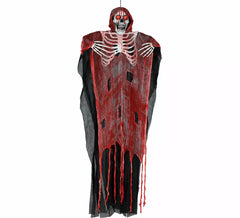Red Skeleton Pendant with Light, Sound and Movement of 175 cm